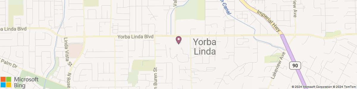 Yorba Linda map