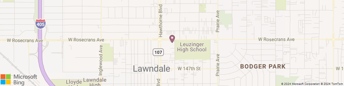 Lawndale Hawthorne Blvd map