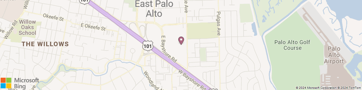 East Palo Alto CA map