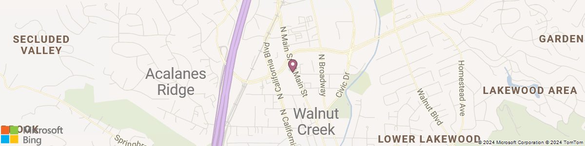Walnut Creek map