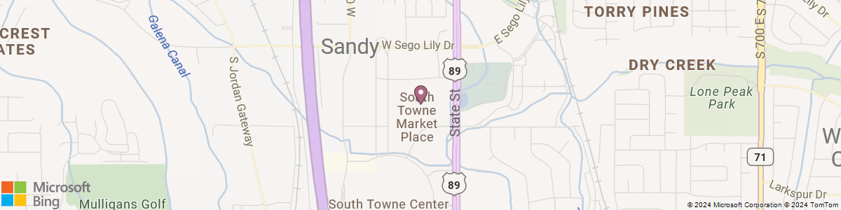 Sandy South Towne map