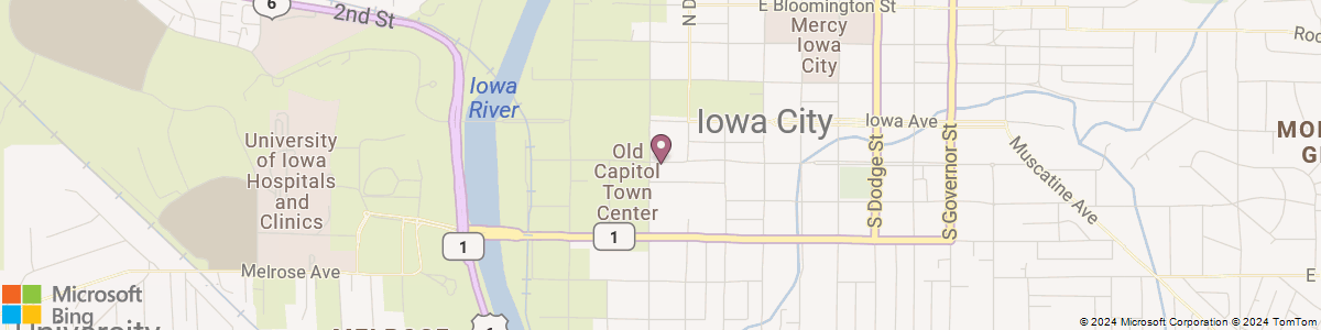 Iowa City Downtown map