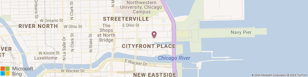 Chicago Streeterville map